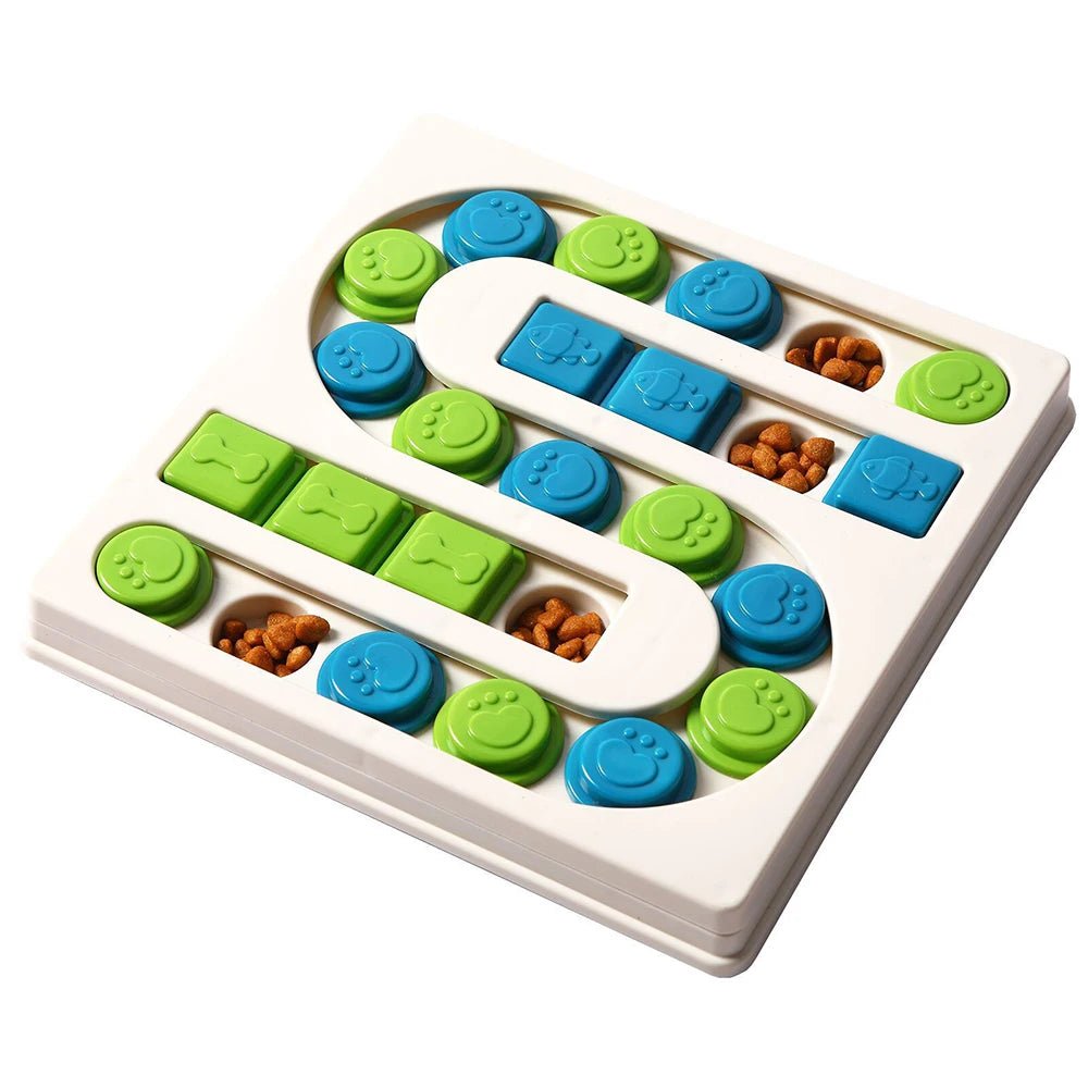 Jouets Puzzle pour chiens, gamelle interactive pour ingestion lente, augmentation du qi, jeu d'entraînement, distributeur de nourriture, manger lentement, bol antidérapant, jouet pour animaux de compagnie