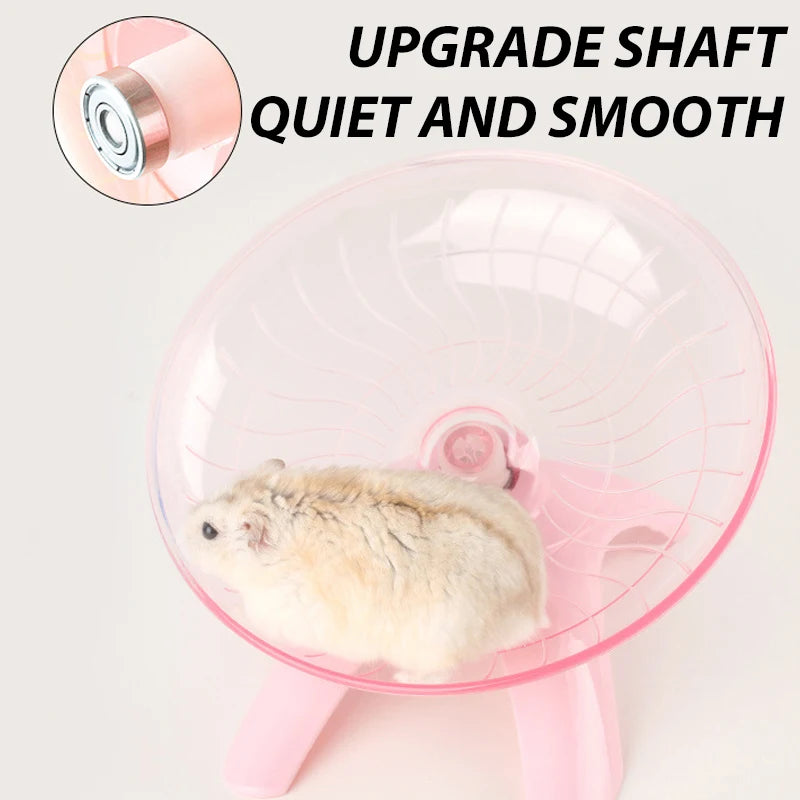 1 PCS Random Color Pet Hamster Flying Saucer Exercise Squirrel Wheel Hamster Mouse Running Disc Rat Toy Small Animal Accessories