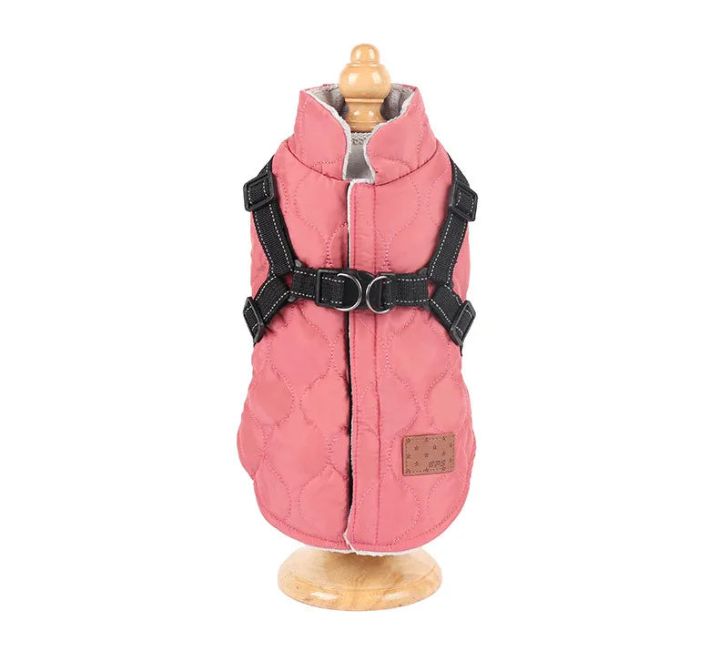 Ropa cálida de invierno para perros pequeños, chaqueta de plumón para perros, abrigo para perros de Color sólido, chaqueta acolchada, ropa para Chihuahua, estilo de moda