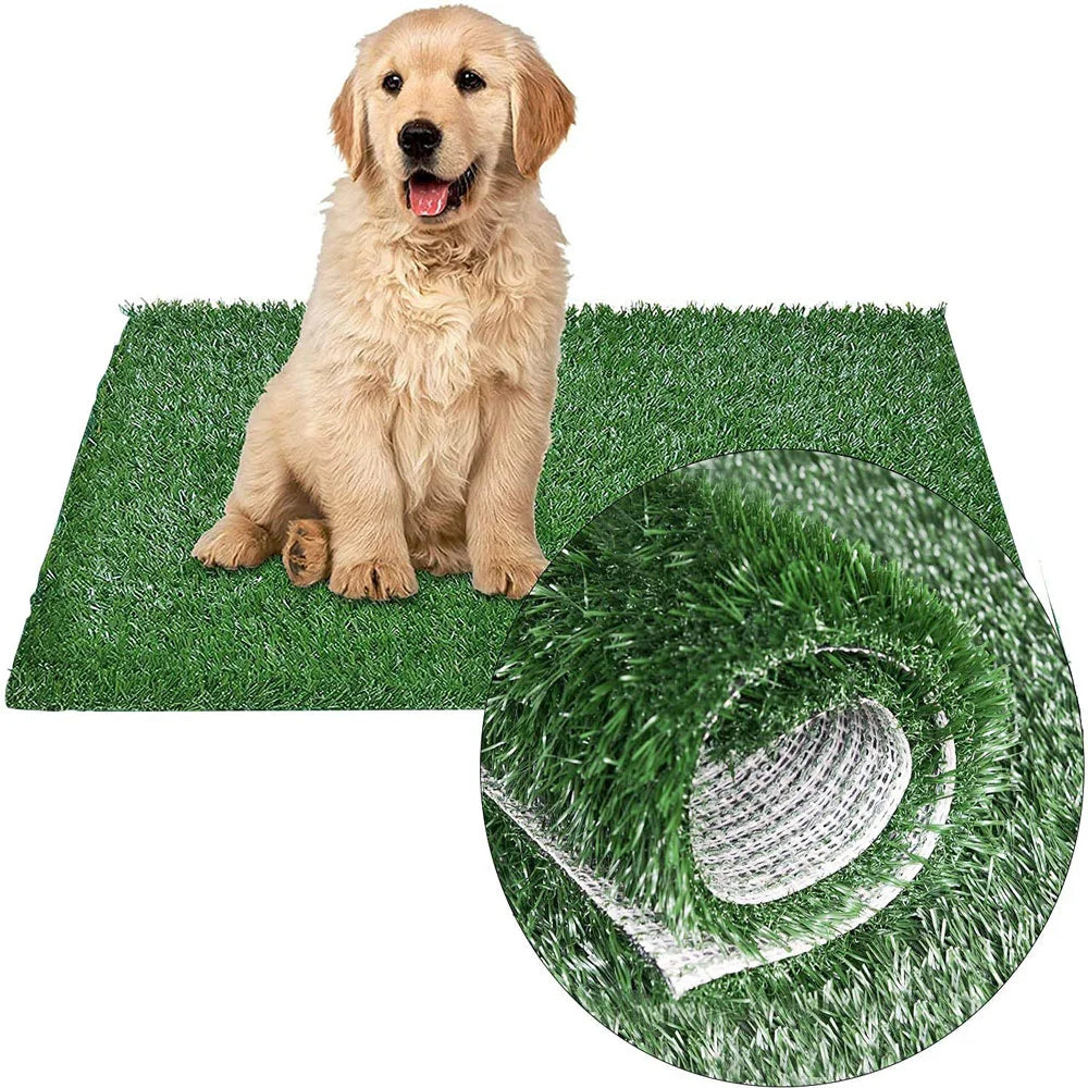 Pelouse artificielle simulée jardin cour antidérapant vert faux gazon tapis de remplacement tapis d'intérieur tapis de gazon pour animaux de compagnie décor à la maison