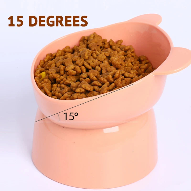 Nouveau chat chien bol pied haut petit chien bol cou protecteur nourriture pour animaux de compagnie bol d'eau Anti-pointe alimentation pour animaux de compagnie Dessert Snack plat