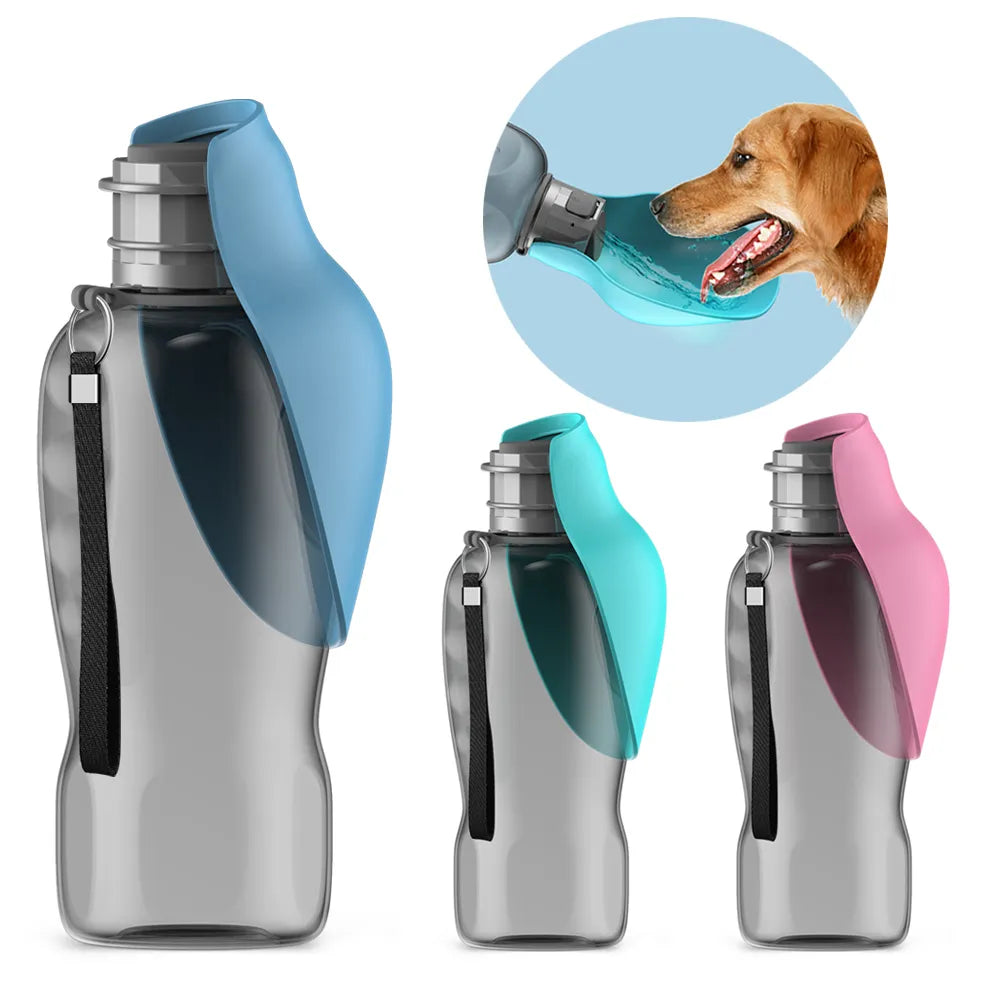 Botella de agua portátil para perros pequeños, medianos y grandes, tazón para beber para viajes al aire libre, alimentador para cachorros y gatos, accesorios para Labrador, 800ml