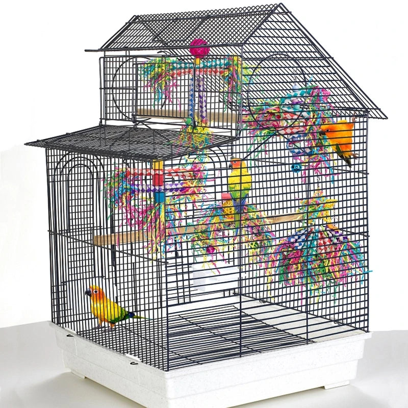 Jouets de déchiquetage d'oiseaux, blocs en bois colorés, perroquet à mâcher, jouet suspendu pour perruches, oiseaux d'amour, perruches, 5 pièces