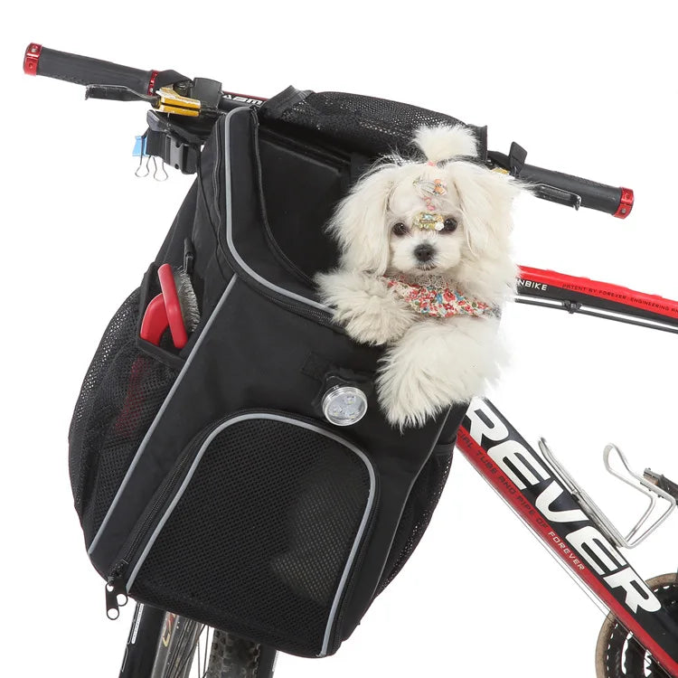 Bolsa transpirable para transportar excrementos de perros y mascotas, funda para asiento de bicicleta, mochila de viaje para mascotas, perros pequeños, medianos y gatos