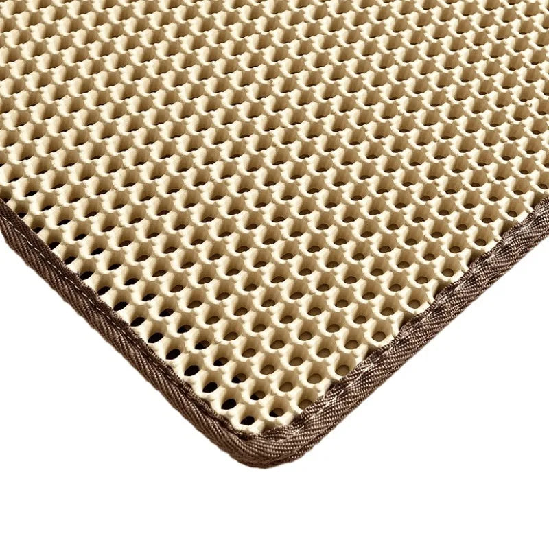 Tapis de litière imperméable pour chat de compagnie Double couche tapis de litière pour animaux de compagnie tapis de sable antidérapant tapis de lit lavable produits de tampon propre