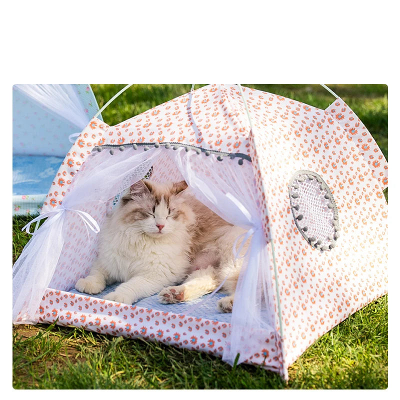 Cat Tent Bed Pet Products The Pet Closed Cozy Hammock with Floors Cat House Pet Small Dog House Products