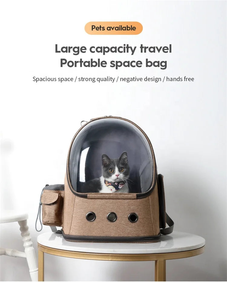 Airline Approved 240 Transparent Portable Durable Soft Sided Space Carriers Pet Carrier For Cats Dogs Bag Cat Carry Bag