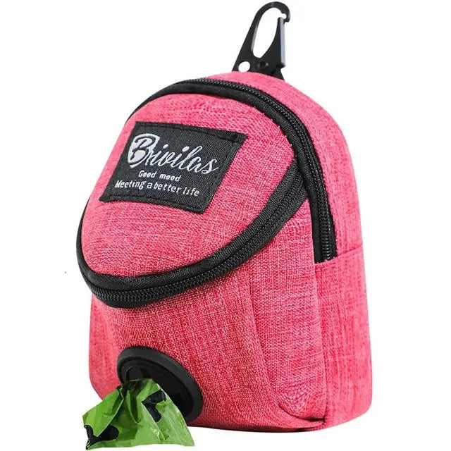 Bolsa portátil para entrenamiento de perros, bolsa para golosinas para perros al aire libre, snack para cachorros, recompensa en la cintura, dispensador de excrementos para perros, accesorios para mascotas