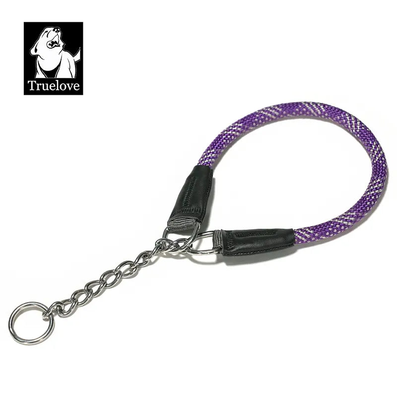 Collar P para mascotas, nuevo Metal fuerte, acero inoxidable, nailon trenzado, cuerda grande, entrenamiento, perro, accesorios de lujo de diseño Premium