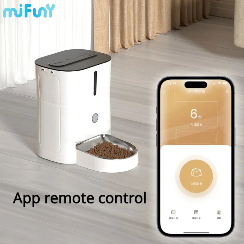 Comedero automático para gatos de 3L, cuenco para perros, dispensador de alimentos inteligente de gran capacidad, alimentador Manual con botones para gatos y gatos