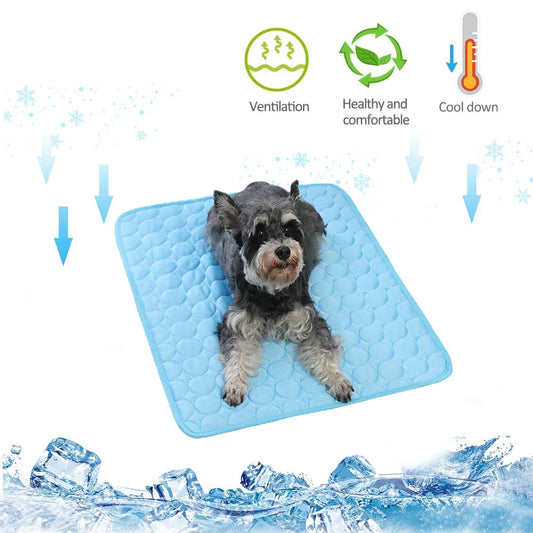 Dog Cooling Mat Summer Pad Pet Mat Bed for Dogs Cat Blanket Sofa Breathable Summer Washable Pet Supplies Accessories