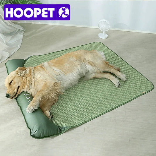 Cama para perros HOOPET de verano, estera fresca para gatos, cojín de hielo transpirable para dormir para mascotas, suministros para esterilla refrescante para perros pequeños, medianos y grandes