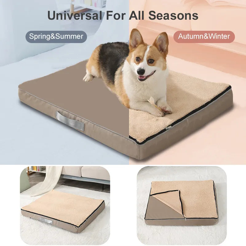 Orthopedic Memory Foam for Large Dogs, Bed,Sponge Soft,Washable Pet Mat with Removable Cover and Nonskid Bottom