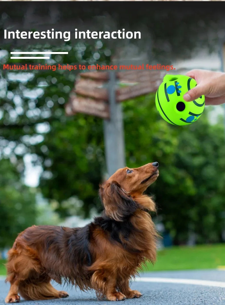 Juguete para mascotas, perro de juguete autocurativo, juguete para perros, Bola de sonido risueña, pelota para masticar, molares rodantes para aliviar el aburrimiento