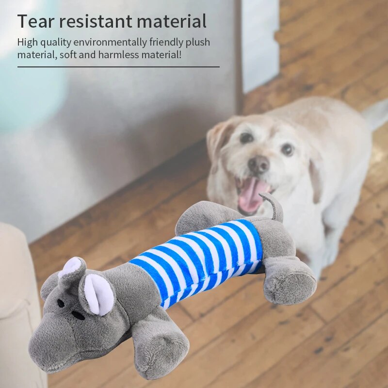 Juguete para perros juguete de peluche con chirrido para perros, suministros aptos para todos los cachorros, juguete con sonido de mascota, divertido y duradero, Molar para masticar, lindo juguete, suministros para mascotas