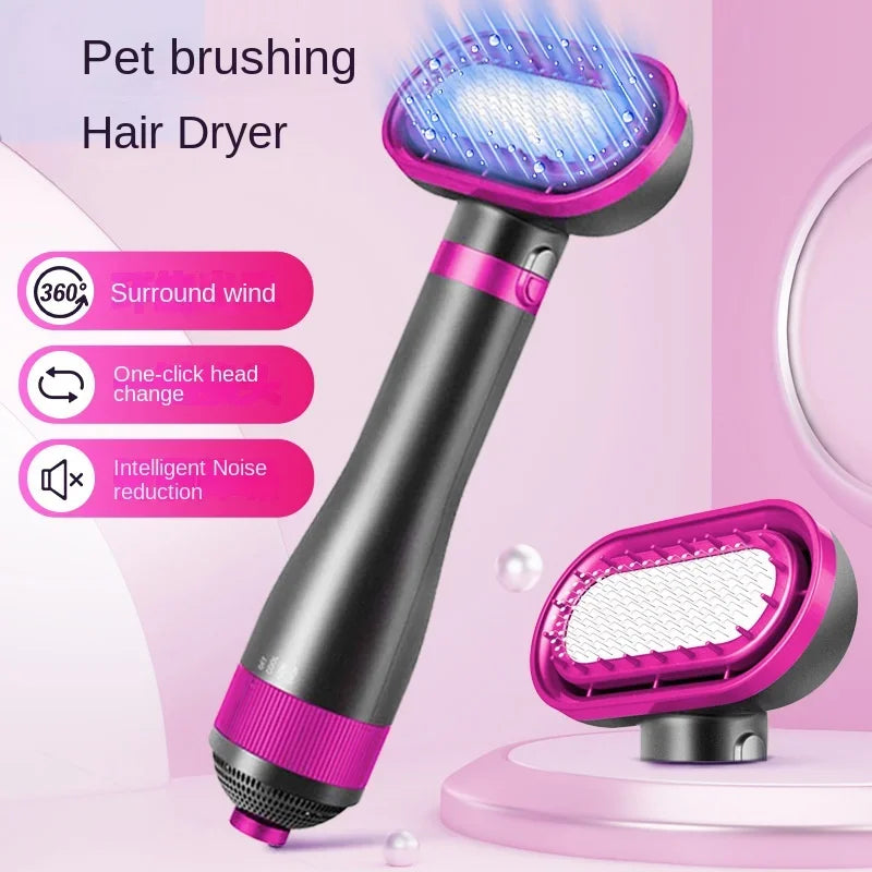 Secador de pelo para mascotas, aseo para perros, peluquería Golden Retriever, cepillo de secado para perros, peine para el cabello silencioso, no daña el cabello, accesorios para secador de agua