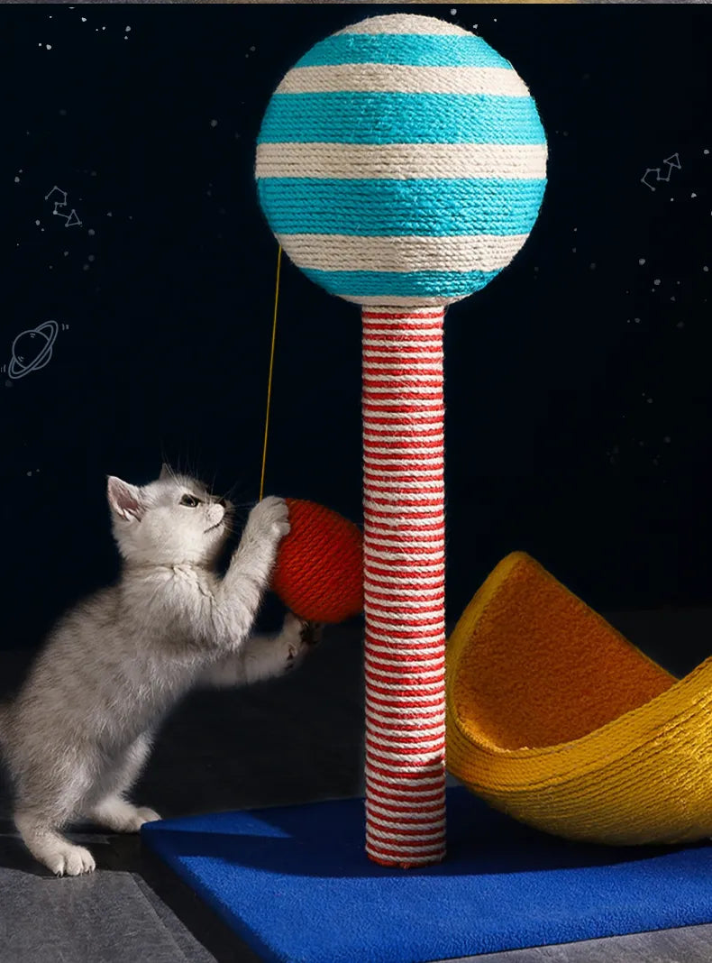 Tree Scratcher for Cats, Scratching Post with Houses, Cardboard Scraper, Climbing Pet Furniture, Home Toy