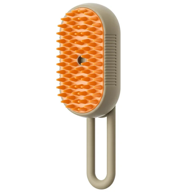 Steamy Brosse électrique pour chien 3 en 1 - Brosse à poils de chat - Pour massage, toilettage des animaux domestiques, élimination des poils emmêlés et lâches