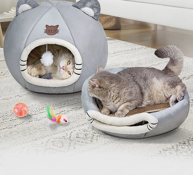 Puppy House Dogs Kennel Baby Nest Cat Hiding Litter Anti-Slip Winter Warmth All Seasons Supplies Sleeping Pet Beds