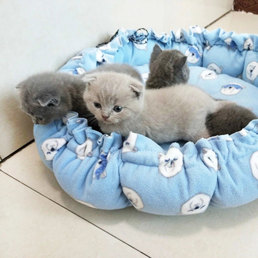 Soft Pet Cat Bed Full Size Washable Calm Dog Bed Round Donut Bed Comfortable Sleeping Artifact Suitable For All Kinds Of Cat Dog