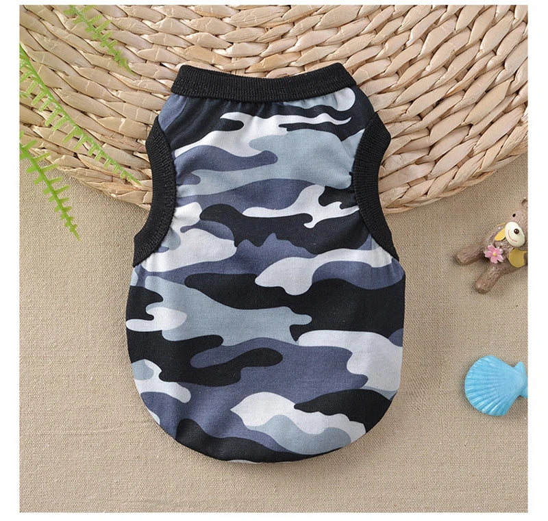 Ropa de verano para perros, chaleco para perros pequeños, camiseta suave y transpirable para mascotas, ropa para cachorros y gatos, jersey de estilo moderno