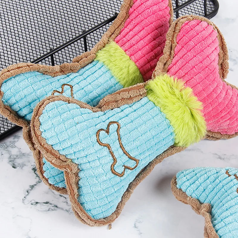 1pc jouets grinçants pour chiens, jouet à mâcher en peluche pour chiens de petite et moyenne race, dentition à mâcher, cadeaux d'anniversaire interactifs agressifs