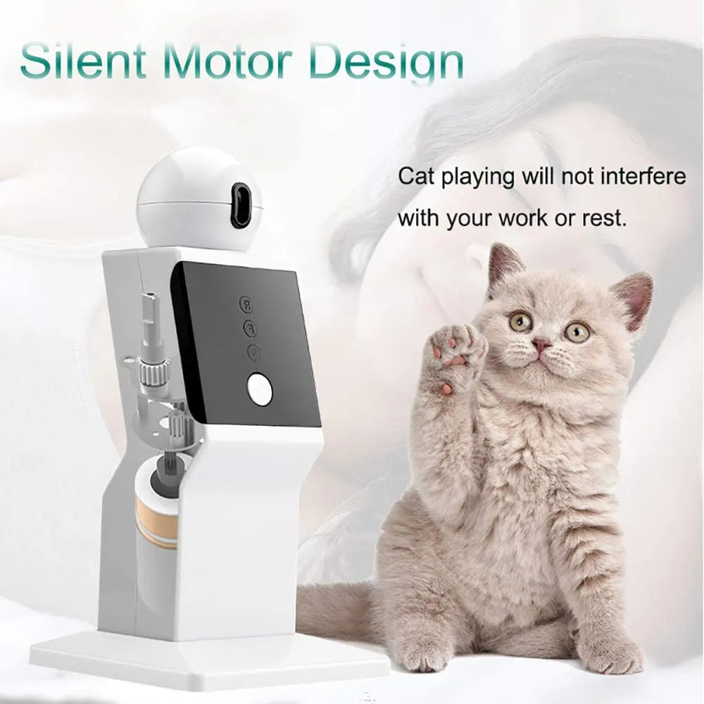 ATUBAN Jouet Laser pour Chat Automatique, Jouet interactif pour Chat Laser à Mouvement aléatoire pour Chats d'intérieur, Chatons, Chiens, Jouet d'exercice à Point Rouge pour Chat