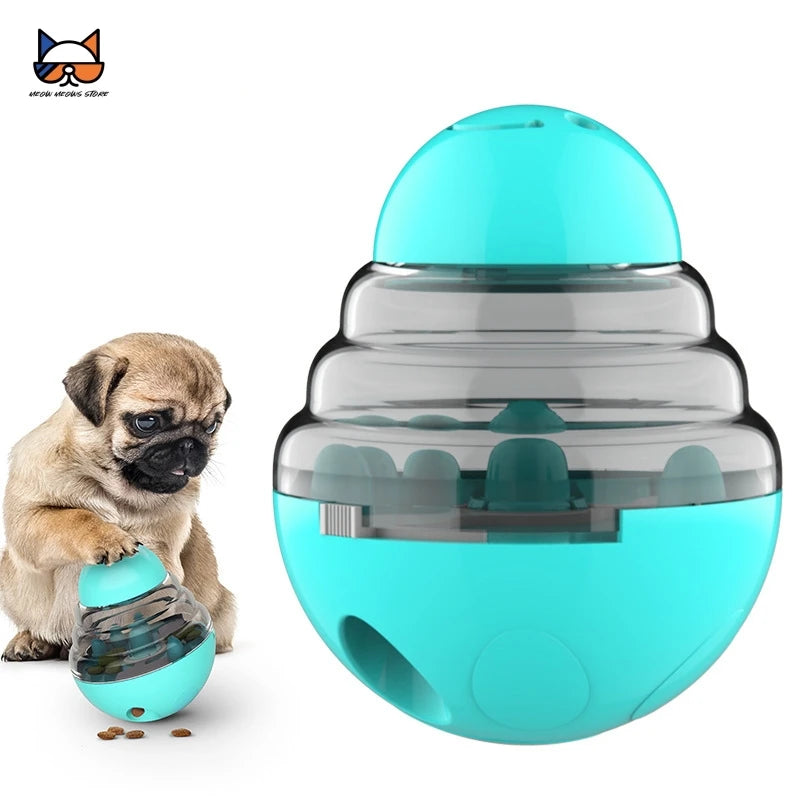 Juguetes alimentadores para perros, vaso, dispensador lento de comida, alimentador para mascotas, entrenamiento interactivo para perros, almacenamiento de aperitivos, juguete con bola de fuga