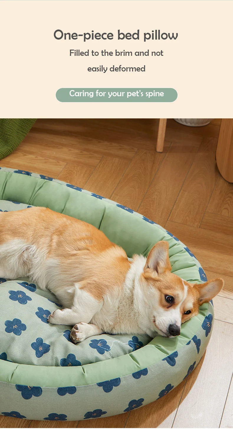 Pet Dog Bed Comfortable Pet Mat Bed for Dogs Soft Comfortable Detachable Pet Bed Kennel Dog Sofa Cushion Dog