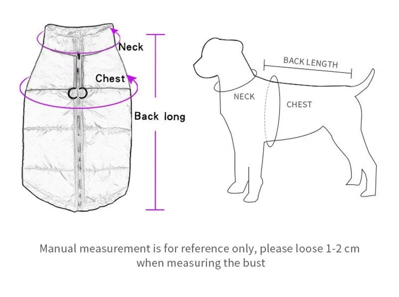 Vêtements chauds d'hiver pour animaux de compagnie, tenue, gilet pour animaux de compagnie, veste à fermeture éclair, manteaux imperméables pour petits, moyens et grands chiens, bouledogue français Labrador