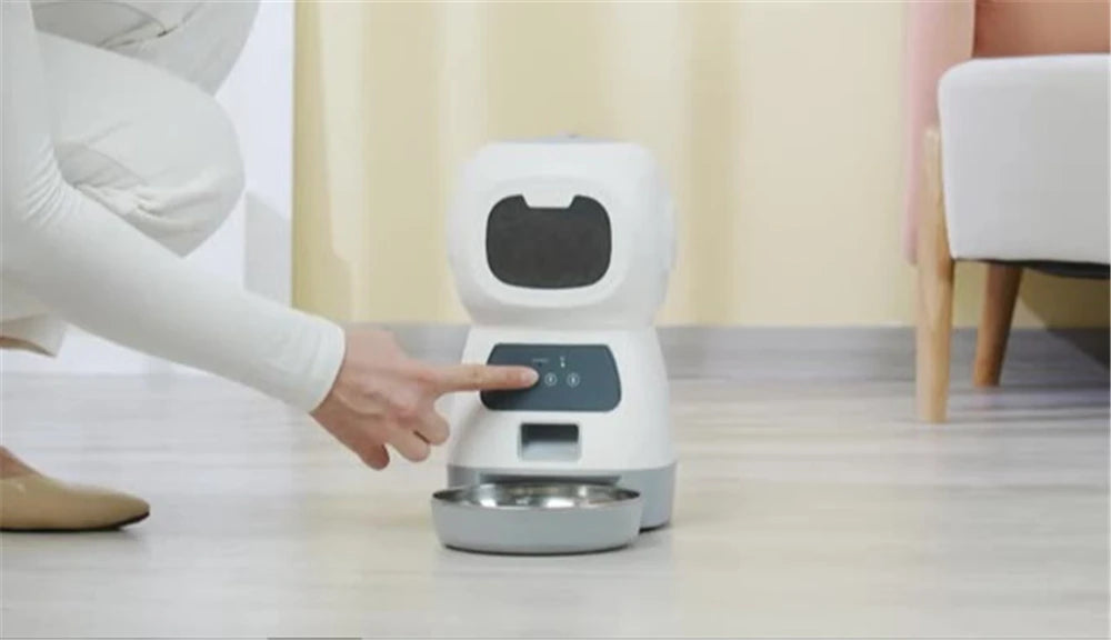 Alimentador automático para mascotas de 3,5l, dispensador de comida inteligente para perros y gatos, cuenco con temporizador, Robot, Alimentación de mascotas, alimentador automático por puntos