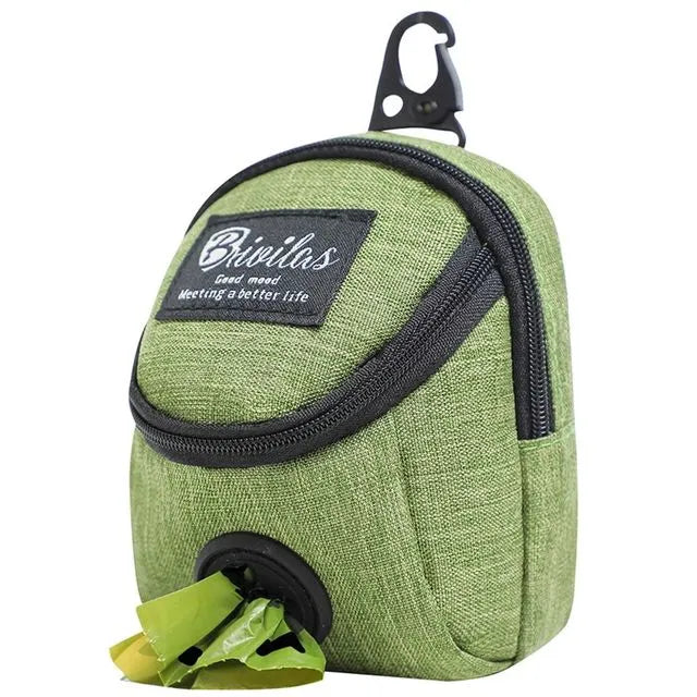 Bolsa portátil para entrenamiento de perros, bolsa para golosinas para perros al aire libre, snack para cachorros, recompensa en la cintura, dispensador de excrementos para perros, accesorios para mascotas