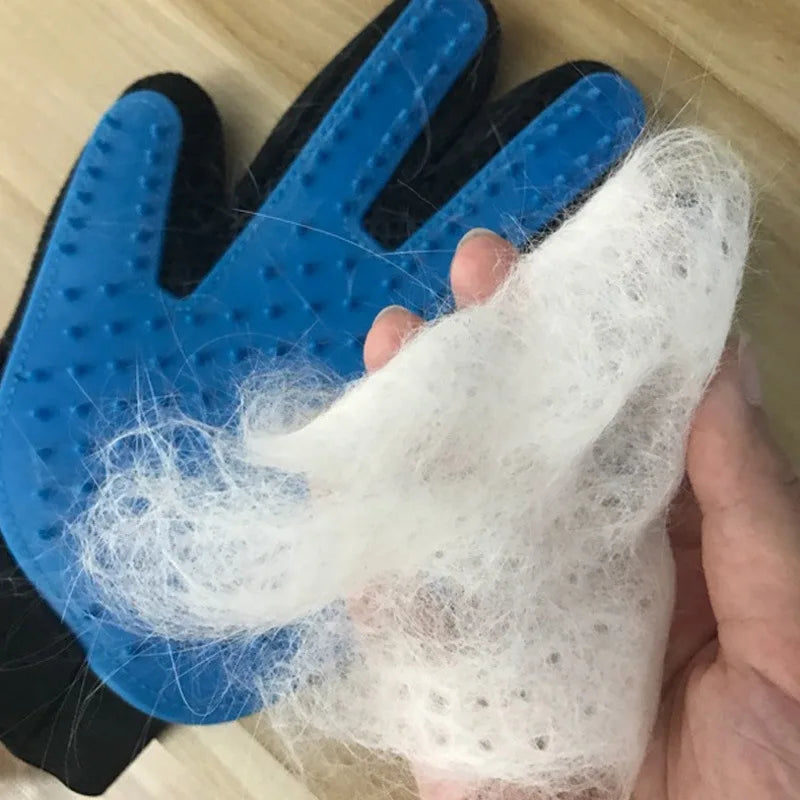 Guantes para quitar el pelo de gato, limpieza de belleza para mascotas, aseo, masaje efectivo, peines para perros, cepillo flotante, 6 colores, 1 ud.