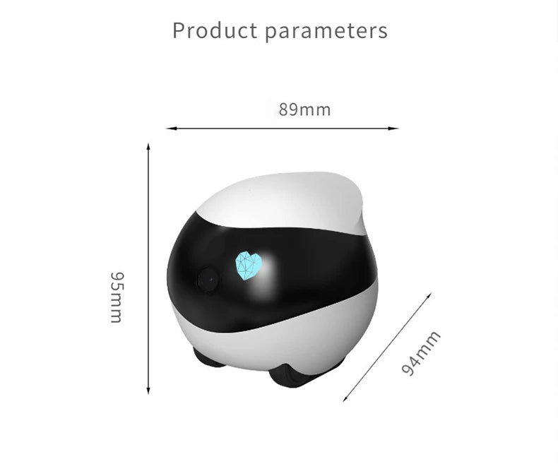 Control inteligente por aplicación, Robot compañero de mascotas, cámara electrónica, juguetes robóticos interactivos para gatos, niños y ancianos