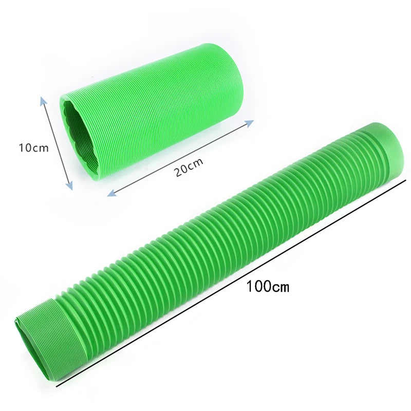 Práctico túnel para hámster, tubo para mascotas, juguete de juego plegable para interiores y exteriores, juguetes para mascotas pequeñas para rompecabezas, ejercicio, entrenamiento de ocultación