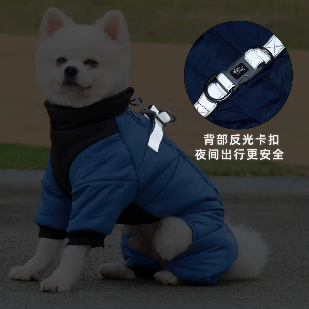 Thicken Warm Dog Jumpsuit Winter Dogs Clothes for Chihuahua Youkshire Coat Windproof Puppy Overalls Poodle Jacket Pet Apparel