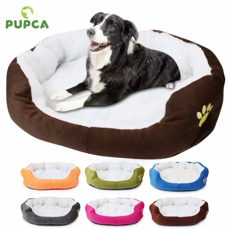 Sofá cama para perros, cojín de valla lavable extraíble con almohada, muebles grandes rectangulares, almohadilla para cachorros, suministros para gatos medianos y grandes, estera para mascotas