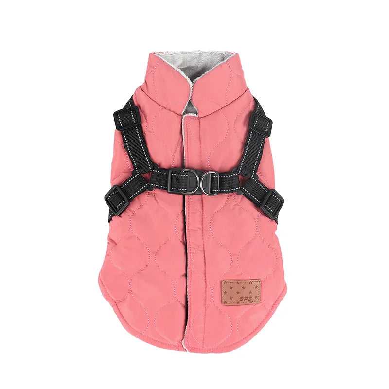 Ropa cálida de invierno para perros pequeños, chaqueta de plumón para perros, abrigo para perros de Color sólido, chaqueta acolchada, ropa para Chihuahua, estilo de moda