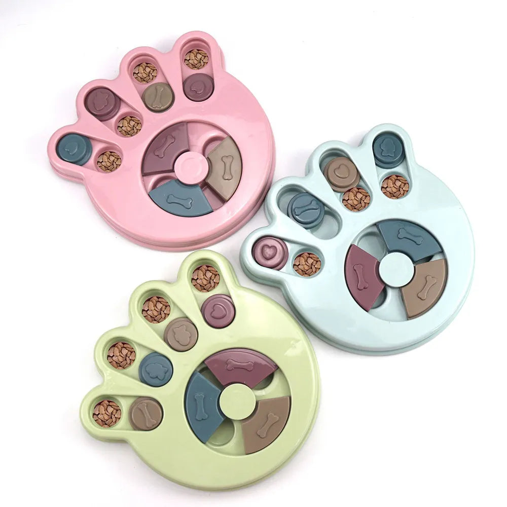 Juguetes de rompecabezas para perros, alimentador lento, aumento interactivo, dispensador de comida IQ para cachorros, juego de entrenamiento antideslizante para comer lentamente, juguetes para gatos