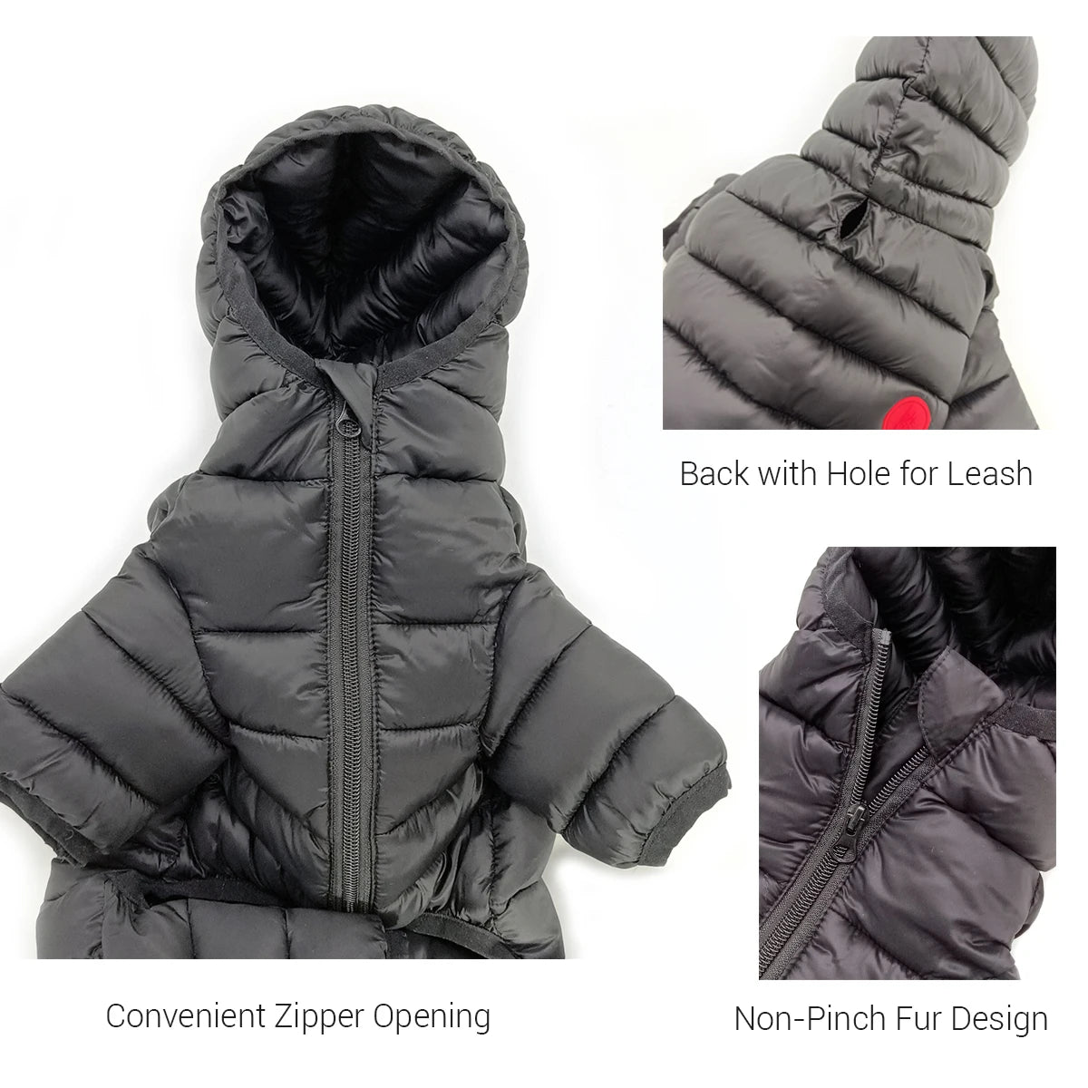 Winter Dog Clothes Overalls for Small Medium Dogs Luxury Fashion Lightweight Down-Like Cotton Padded Puppy Coat Soft Warm Jacket Fashion Style