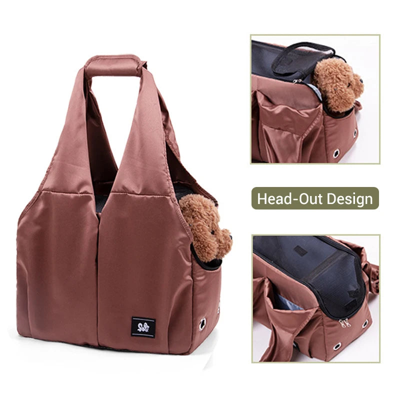 Sac de transport pour petits chiens, sac de voyage Portable pour chien, poignée souple, respirant, porte-chat, sac à main de grande capacité sans fuite