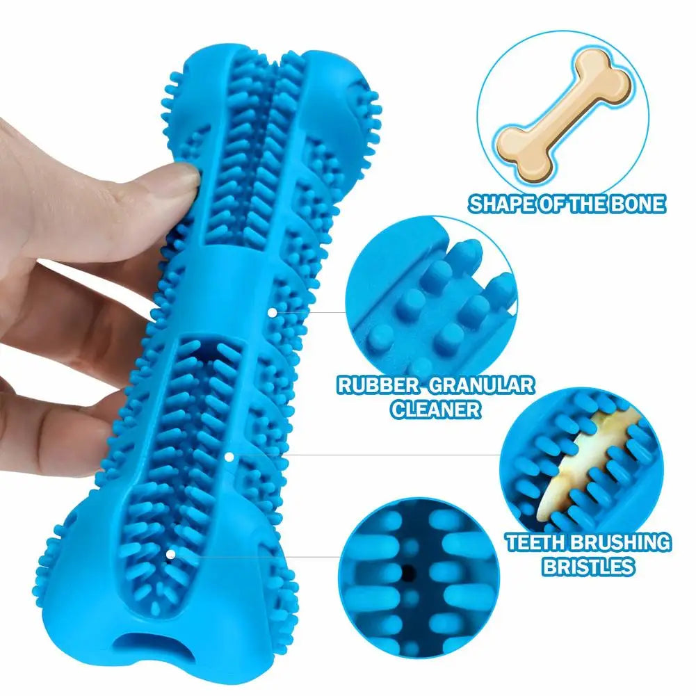 Cepillos de dientes de goma suave para perros, juguetes para masticar para cachorros, cepillo para perros, palo, Limpieza de dientes de 360 ​​grados, pasta de dientes para perros pequeños, cepillo de dientes para mascotas