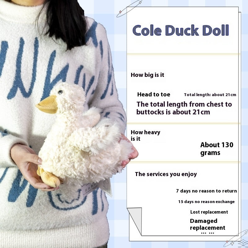 White Goose-doll Nordic Ins Wind Net Red Pet Doll Duck Plush Toy