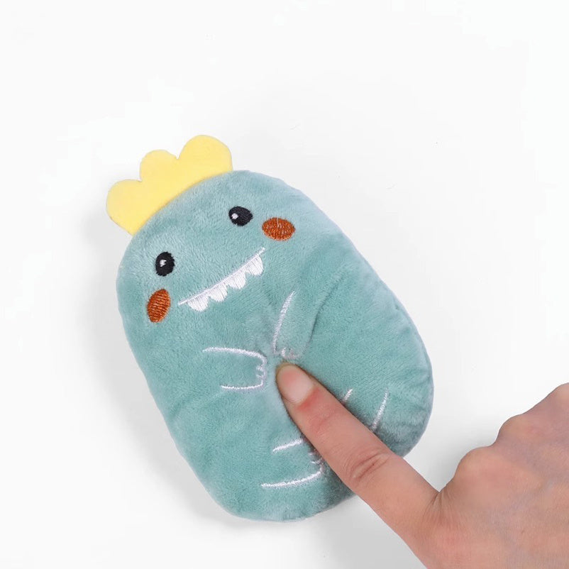 Jouets à broyer les dents à l'herbe à chat, jouet interactif amusant en peluche pour chat, chaton de compagnie, jouet vocal à mâcher, griffes, morsure du pouce, menthe pour chat