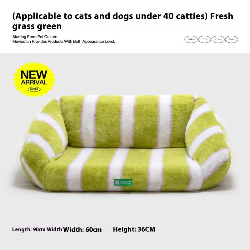 Sofá cálido de invierno, nido para gatos, sofá para gatos, cama nido para perros grande, extraíble y lavable