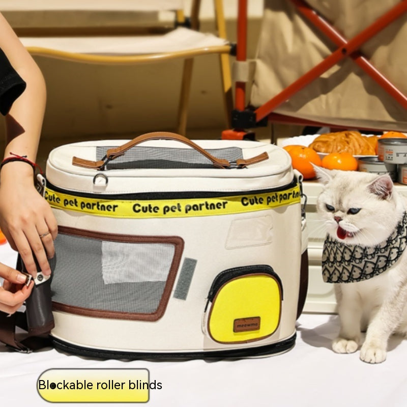 Jaula para gatos Space Capsule, bolsa portátil transpirable para mascotas de gran capacidad