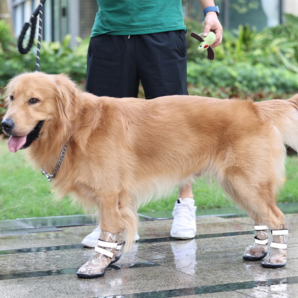 Zapatos impermeables para mascotas Perros grandes a prueba de salpicaduras