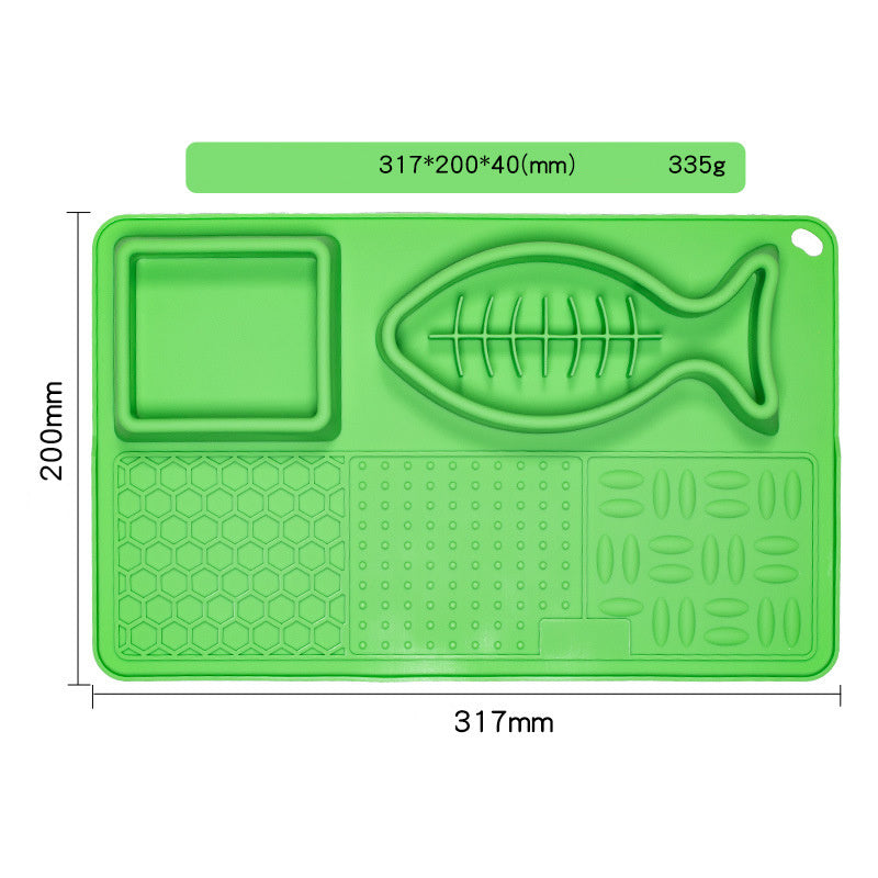 Multifunction Pet Slow Feeder Bowls Dog Licking Mat With Suction Cups For Anxiety Relief Dog Cat Water Drinking Eating Food