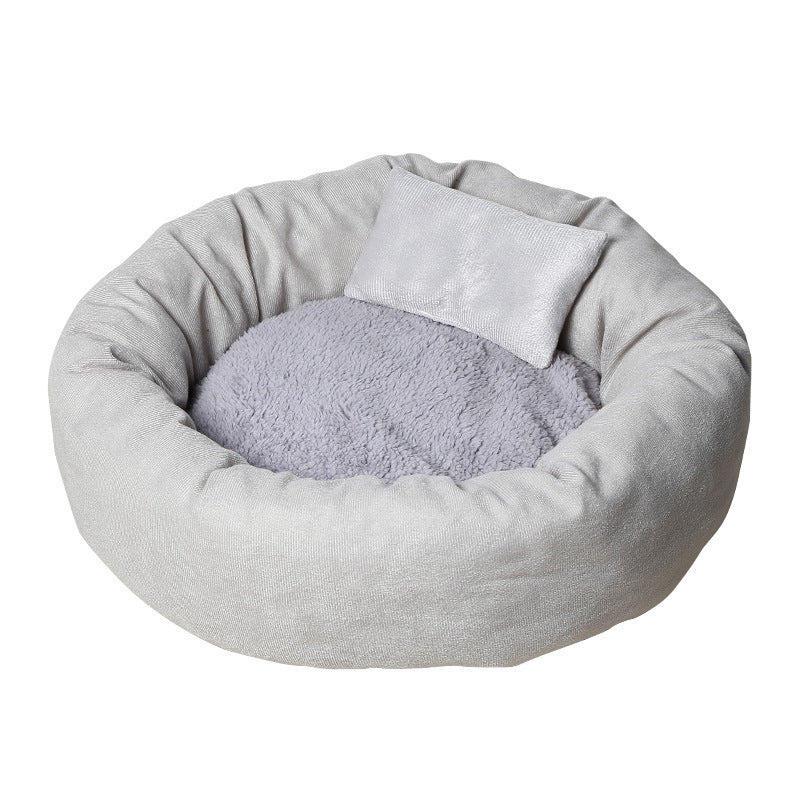 Lit pour animaux de compagnie en coton PP chaud et doux pour l'hiver