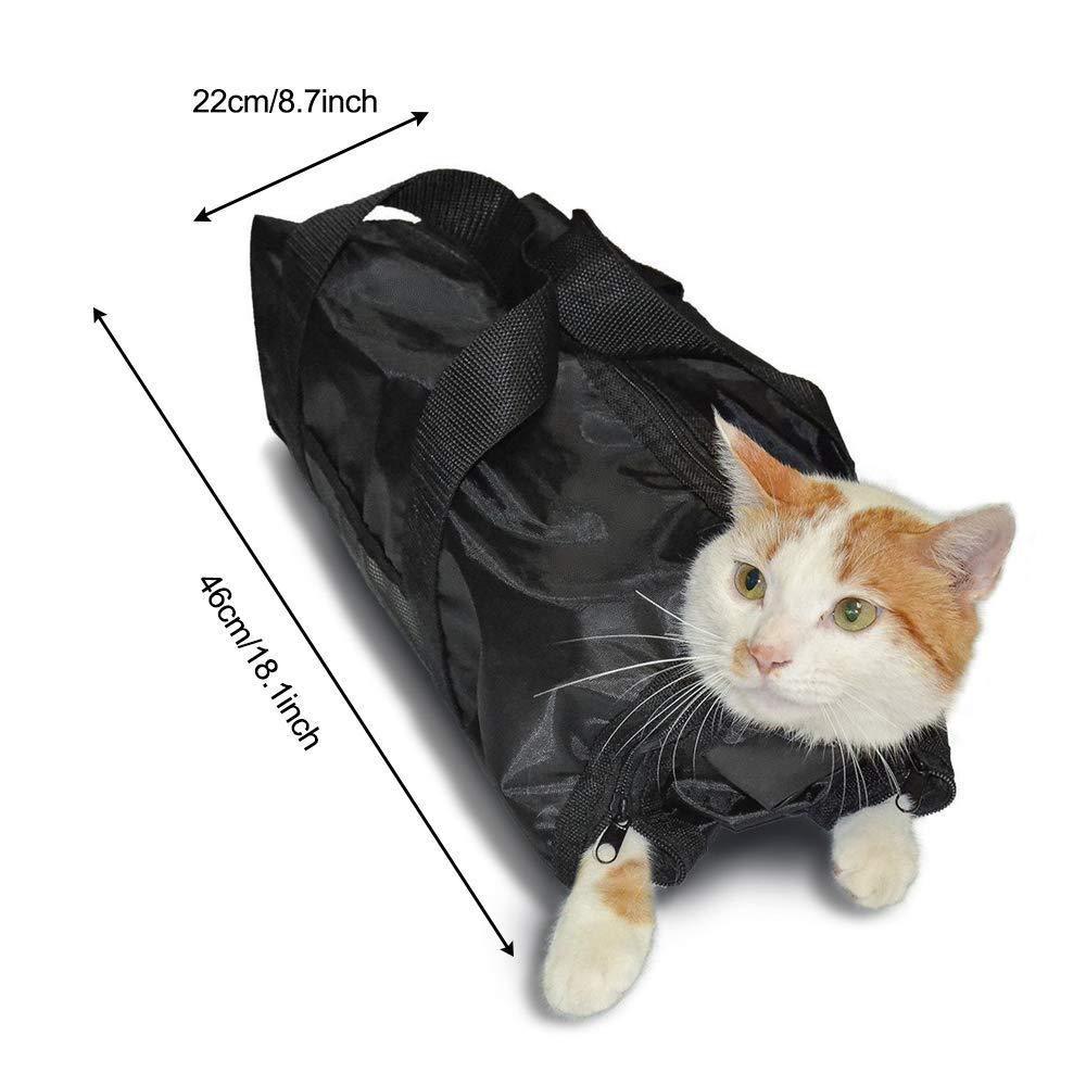 Sac de nettoyage et de lavage pour chats Fournitures pour animaux de compagnie Sac d'alimentation pour médicaments pour chats Sac de bain anti-rayures pour chats Mi Bath Bag